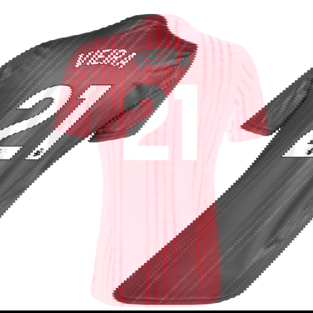 2025-2026 Arsenal Pre-Match Warm Up Shirt (Burgundy) (Vieira 21)