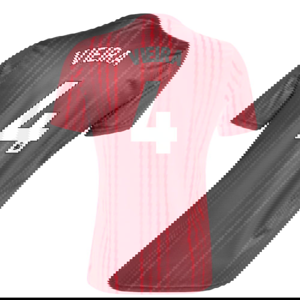 2025-2026 Arsenal Pre-Match Warm Up Shirt (Burgundy) (Vieira 4)