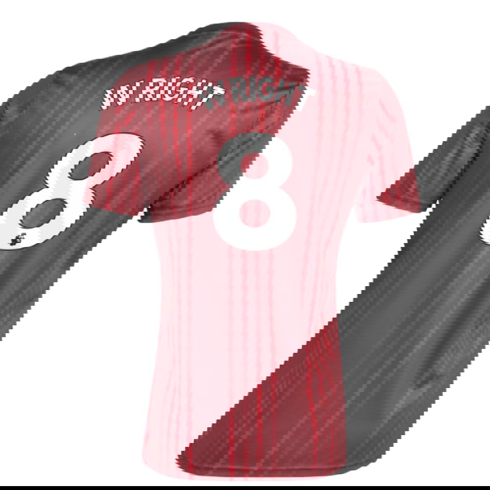 2025-2026 Arsenal Pre-Match Warm Up Shirt (Burgundy) (Wright 8)