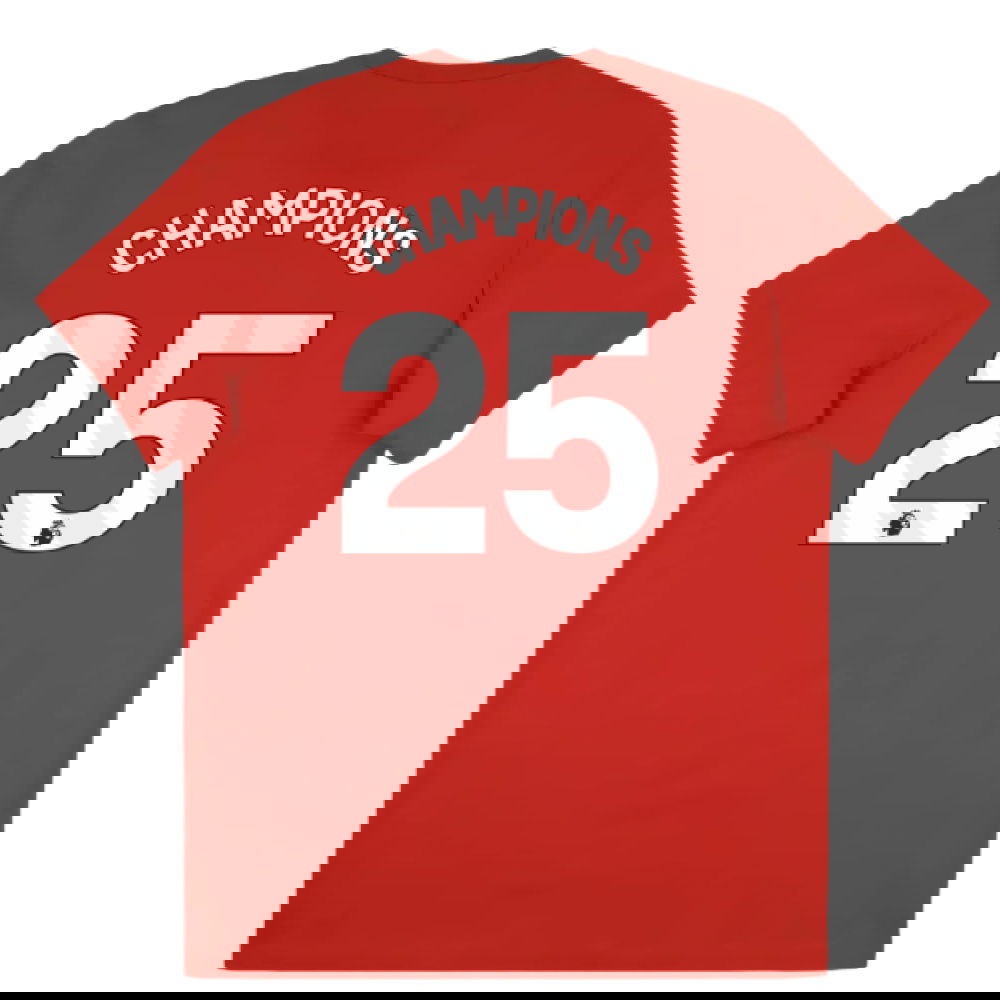 2025-2026 Arsenal Season Graphic Tee (Scarlet) (Champions 25)