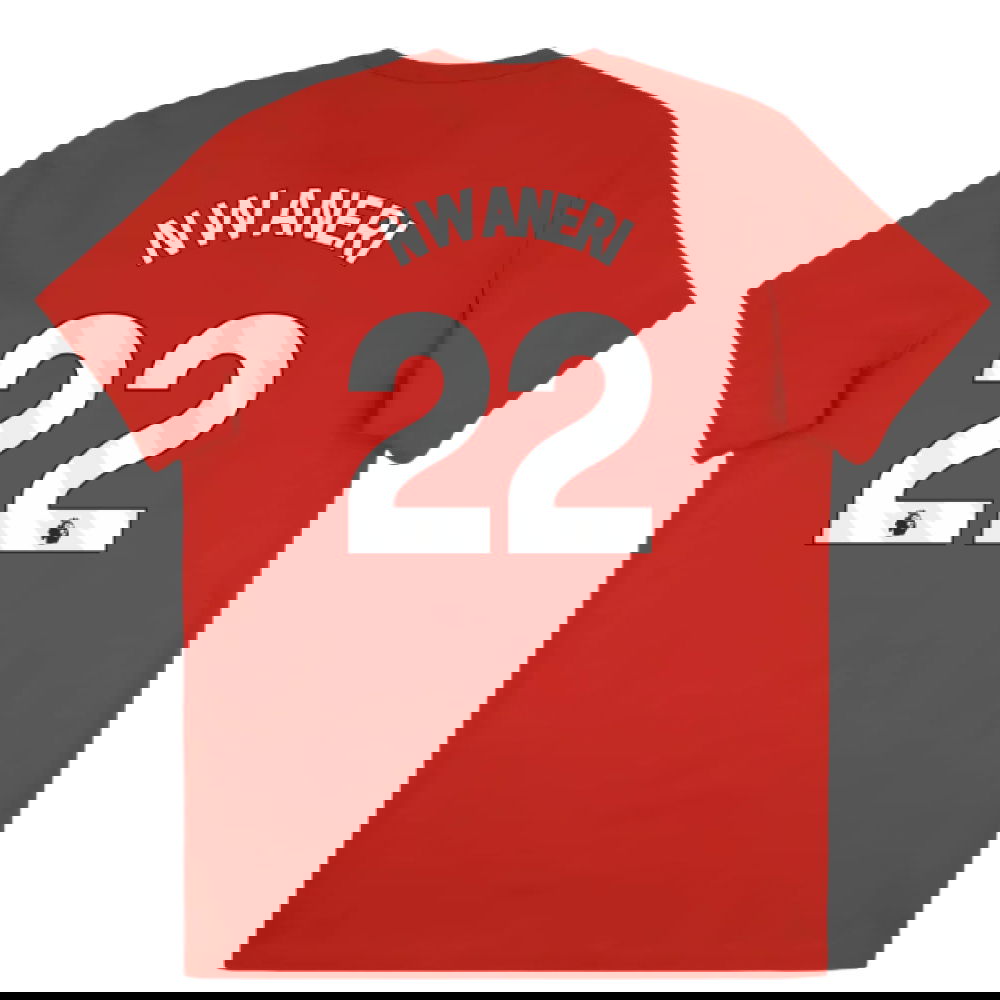 2025-2026 Arsenal Season Graphic Tee (Scarlet) (Nwaneri 22)