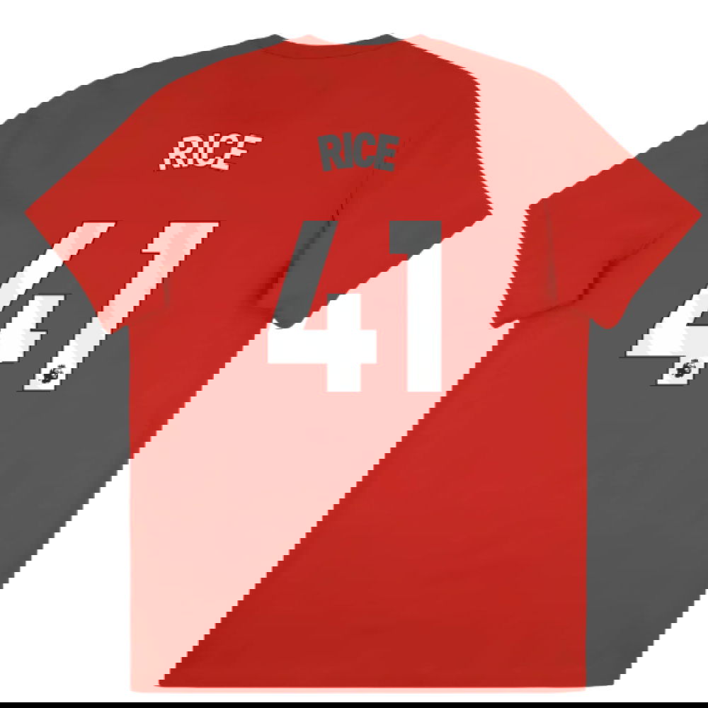 2025-2026 Arsenal Season Graphic Tee (Scarlet) (Rice 41)