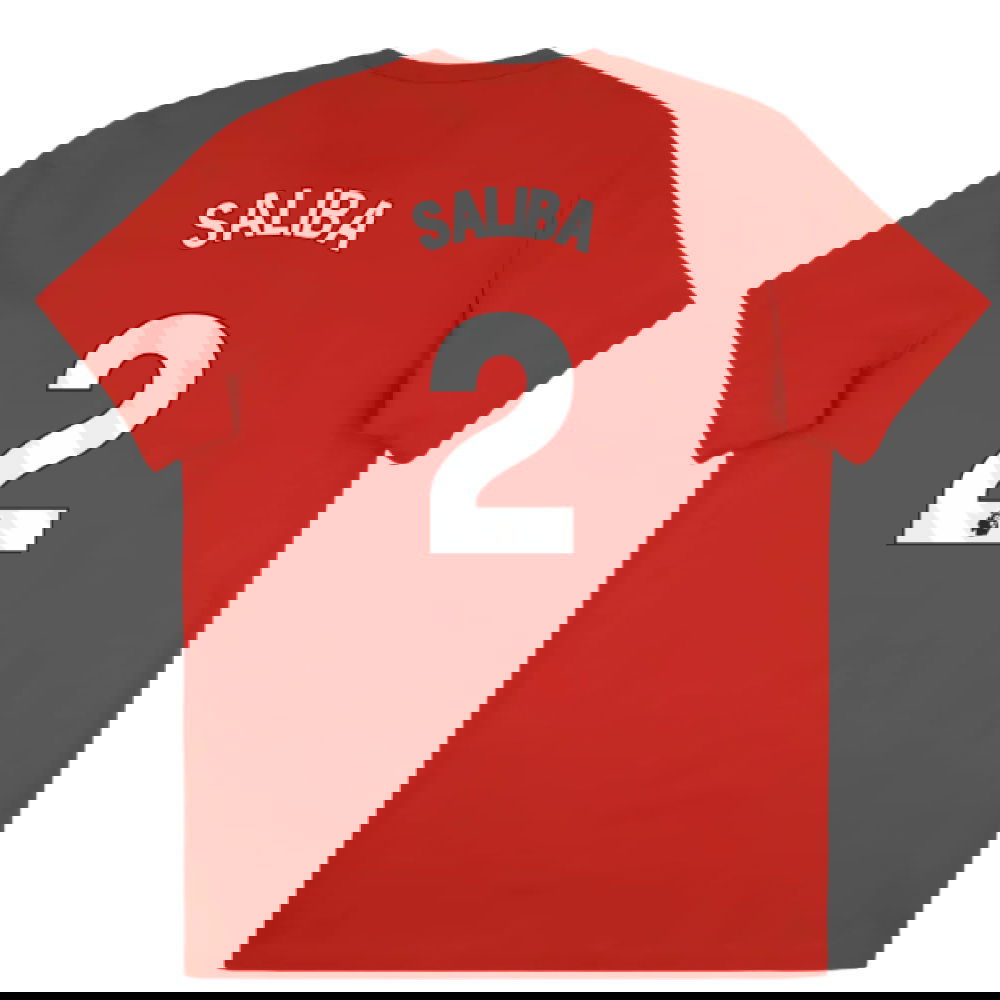 2025-2026 Arsenal Season Graphic Tee (Scarlet) (Saliba 2)