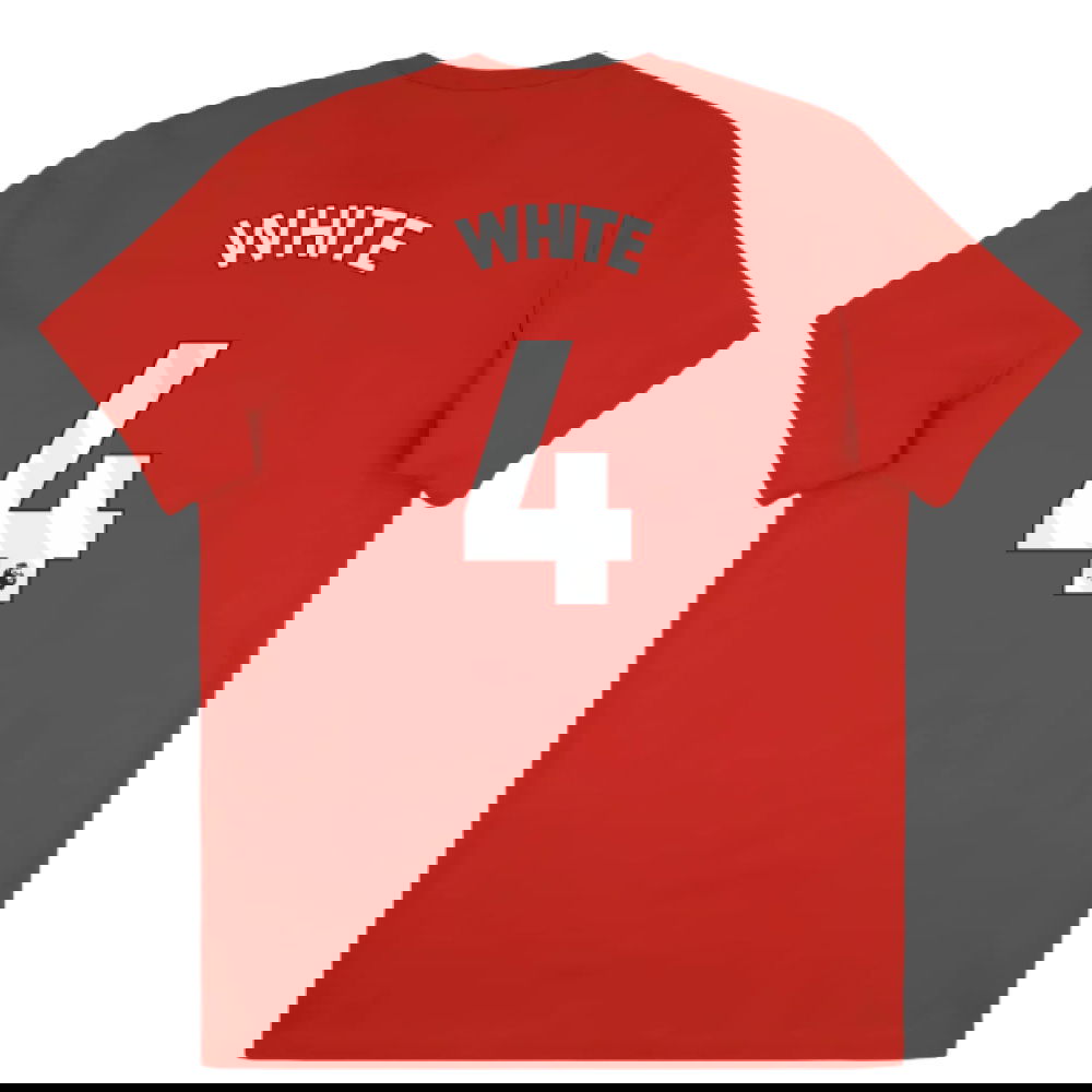 2025-2026 Arsenal Season Graphic Tee (Scarlet) (White 4)