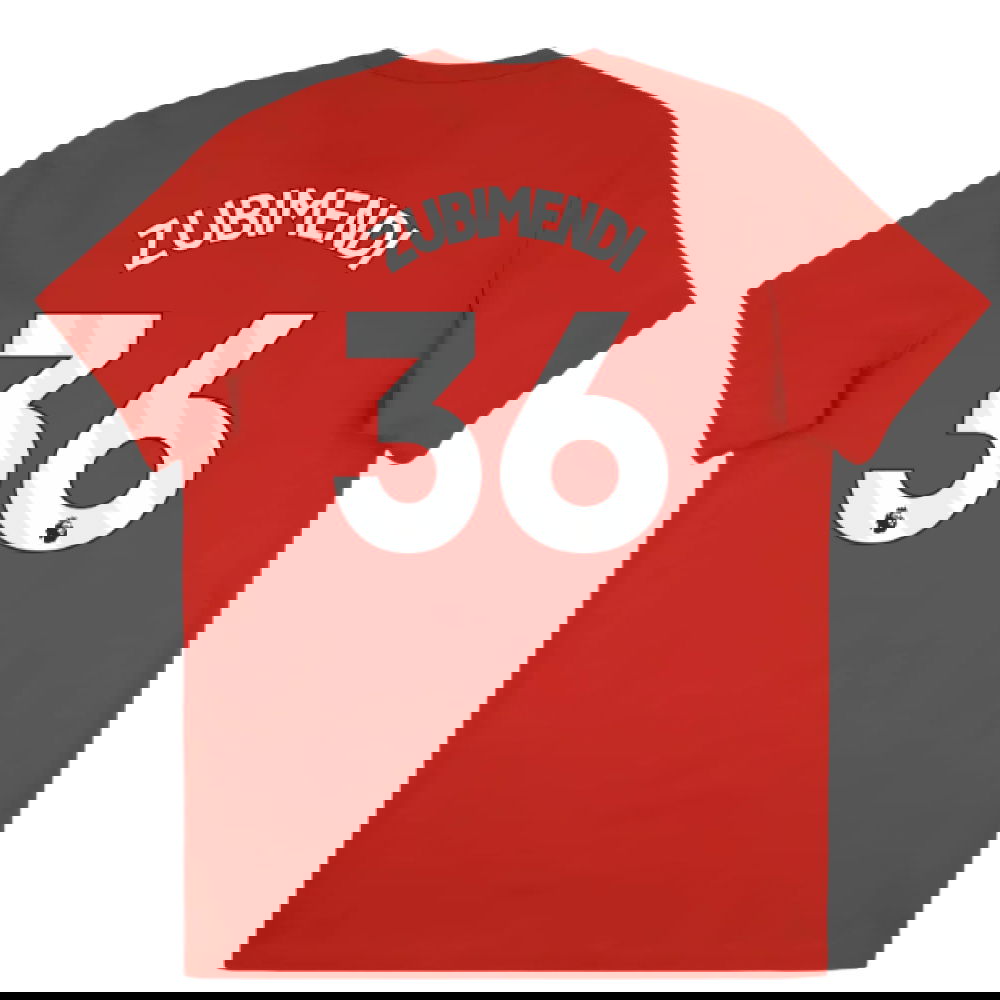 2025-2026 Arsenal Season Graphic Tee (Scarlet) (Zubimendi 36)