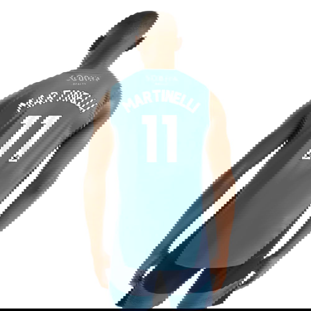 2025-2026 Arsenal Sleeveless Jersey (Blanch Blue) (Martinelli 11)