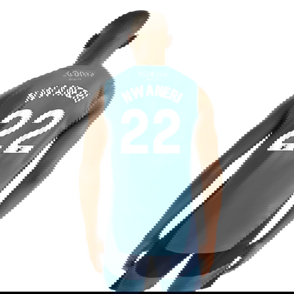 2025-2026 Arsenal Sleeveless Jersey (Blanch Blue) (Nwaneri 22)