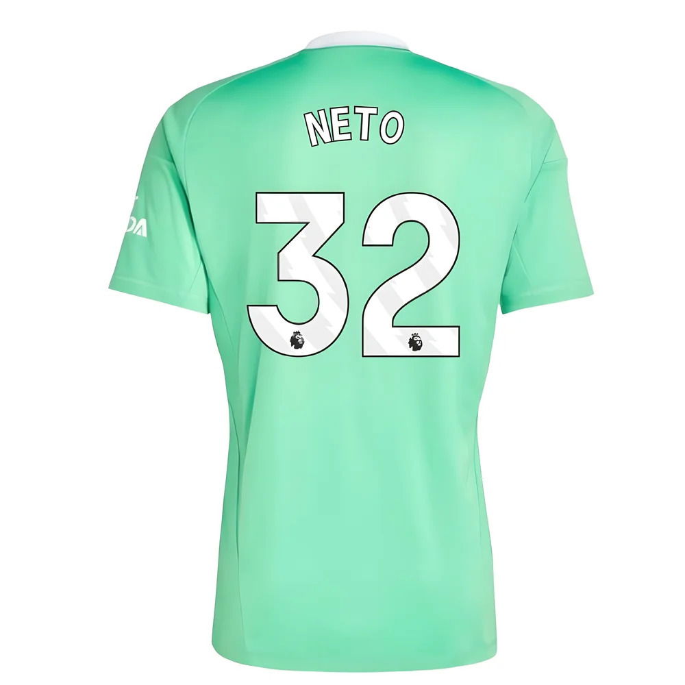 2025-2026 Arsenal Third Goalkeeper Shirt (Green) (Neto 32)