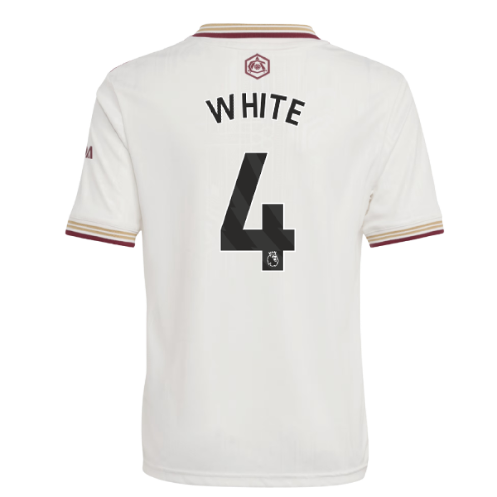 2025-2026 Arsenal Third Shirt (Kids) (White 4)