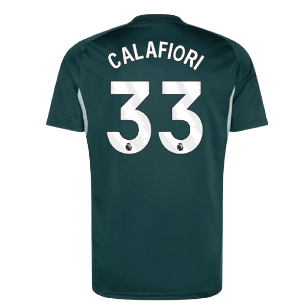 2025-2026 Arsenal Training Jersey (Aurora Ivy) (Calafiori 33)