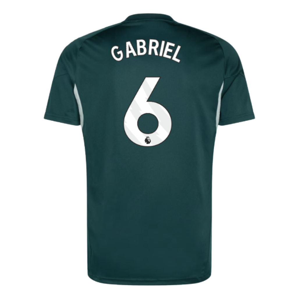 2025-2026 Arsenal Training Jersey (Aurora Ivy) (Gabriel 6)