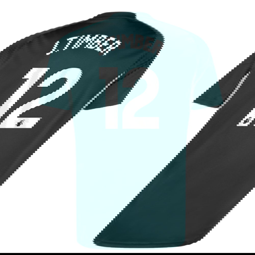 2025-2026 Arsenal Training Jersey (Aurora Ivy) (J.Timber 12)