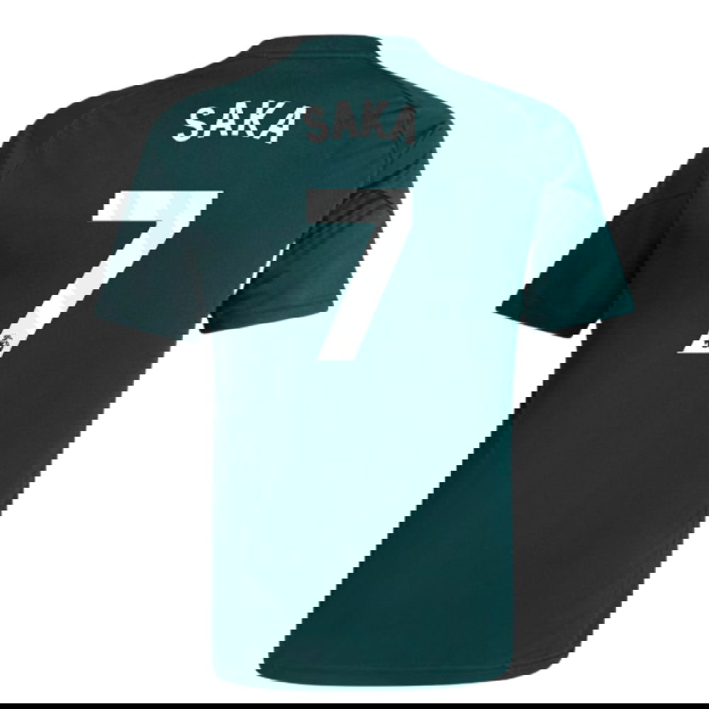 2025-2026 Arsenal Training Jersey (Aurora Ivy) - Kids (Saka 7)