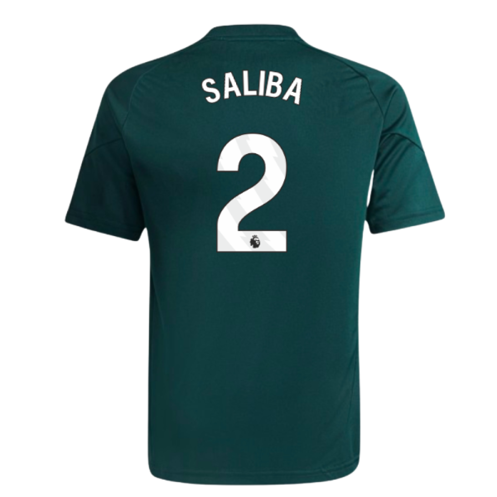 2025-2026 Arsenal Training Jersey (Aurora Ivy) - Kids (Saliba 2)