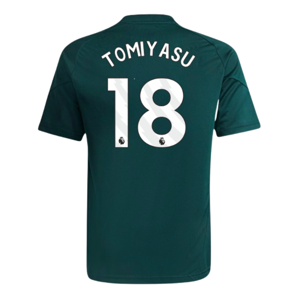2025-2026 Arsenal Training Jersey (Aurora Ivy) - Kids (Tomiyasu 18)