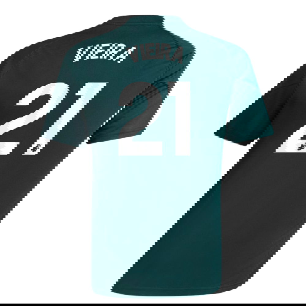 2025-2026 Arsenal Training Jersey (Aurora Ivy) - Kids (Vieira 21)