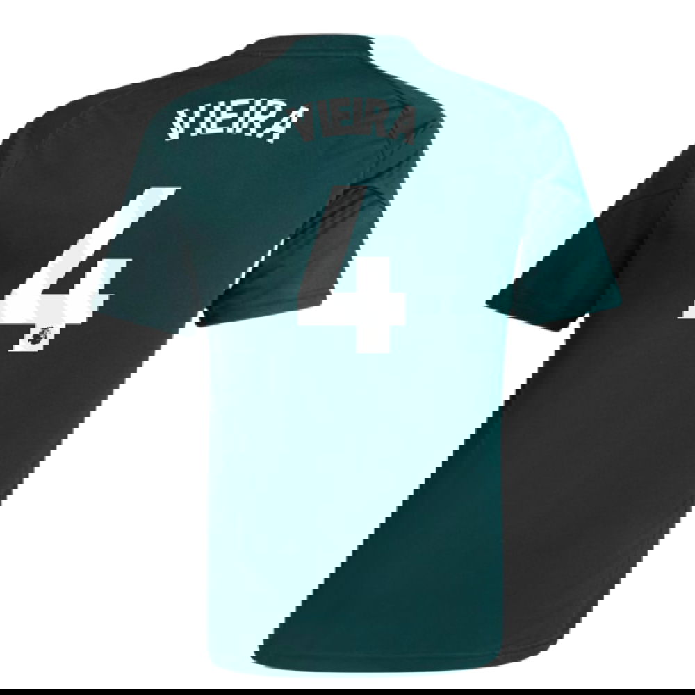 2025-2026 Arsenal Training Jersey (Aurora Ivy) - Kids (Vieira 4)