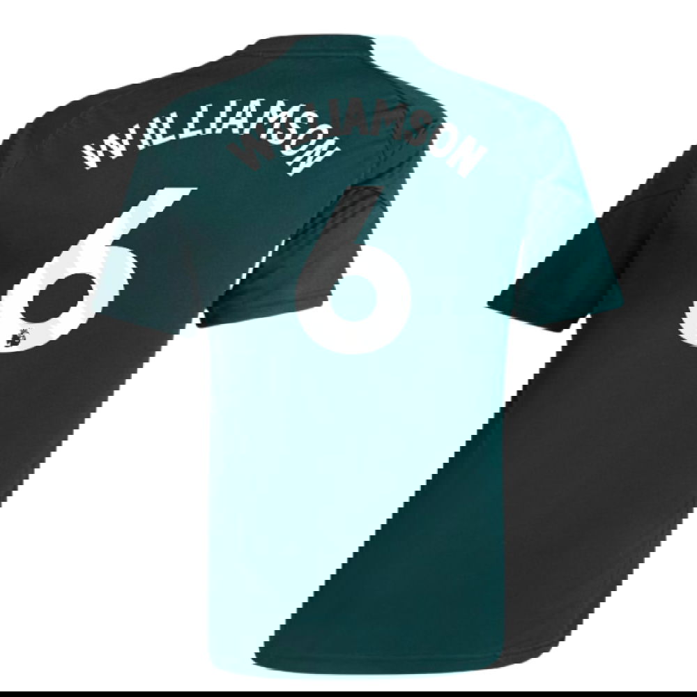 2025-2026 Arsenal Training Jersey (Aurora Ivy) - Kids (Williamson 6)