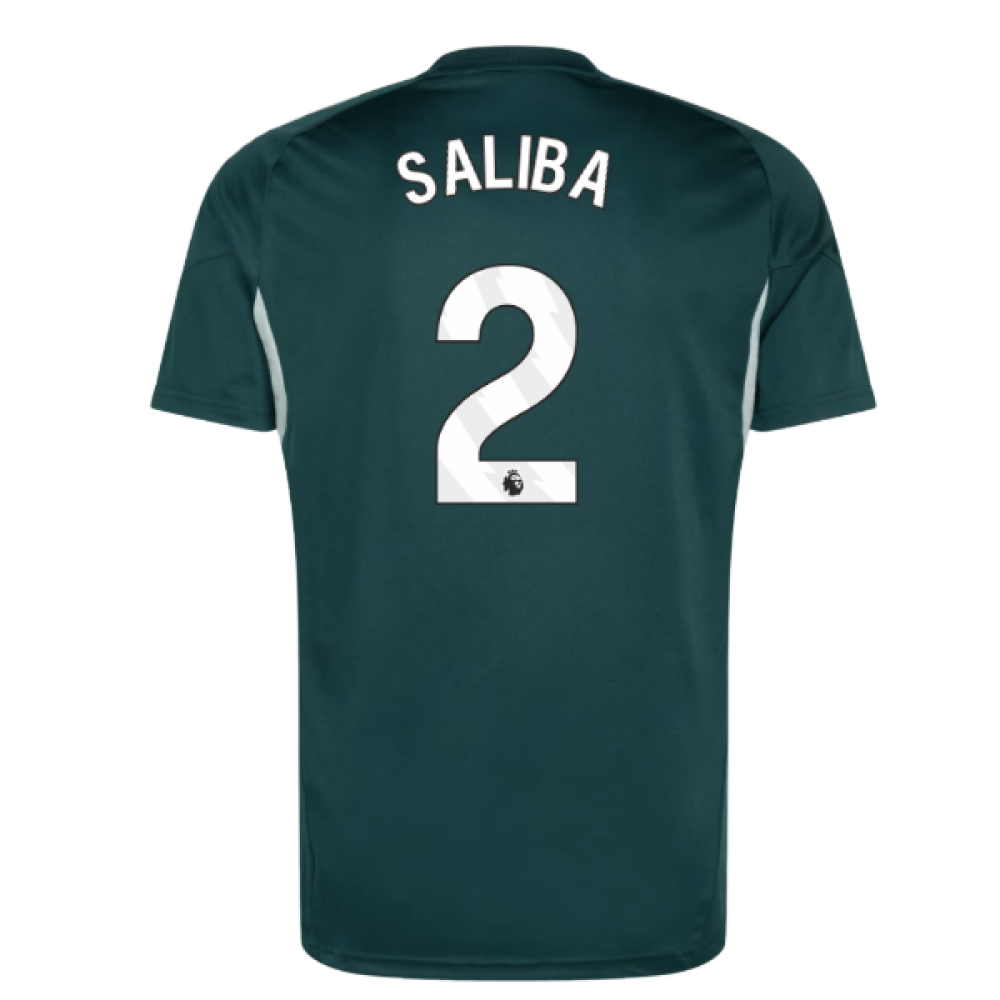 2025-2026 Arsenal Training Jersey (Aurora Ivy) (Saliba 2)