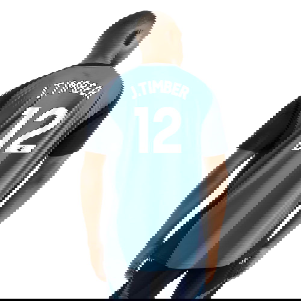 2025-2026 Arsenal Training Shirt (Blanch Blue) (J.Timber 12)