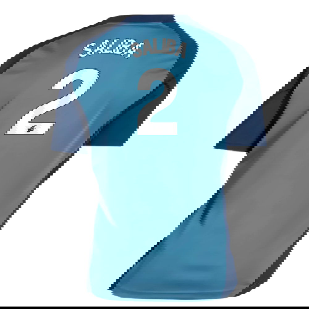 2025-2026 Arsenal Training Shirt (Blanch Blue) - Kids (Saliba 2)