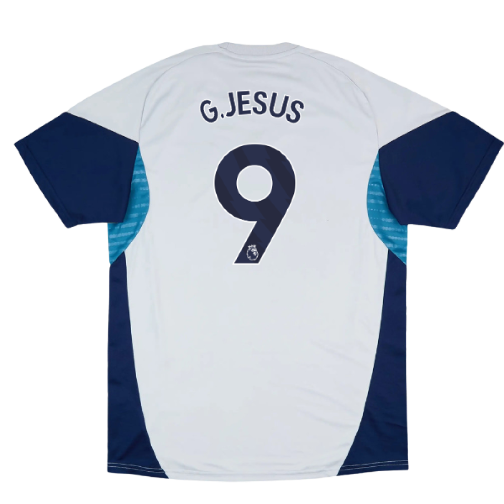 2025-2026 Arsenal Training Shirt (Grey Two) (G.Jesus 9)