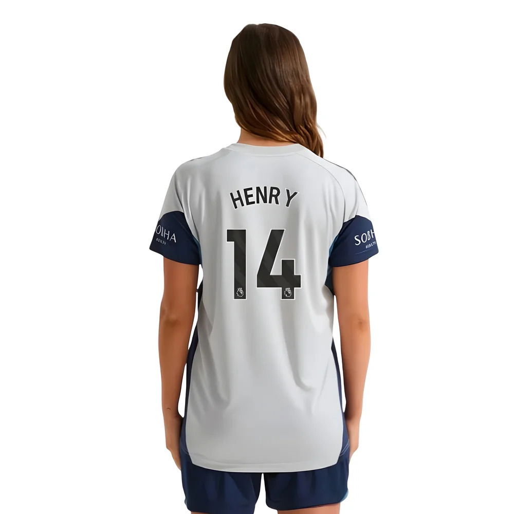 2025-2026 Arsenal Training Shirt (Grey Two) - Womens (Henry 14)