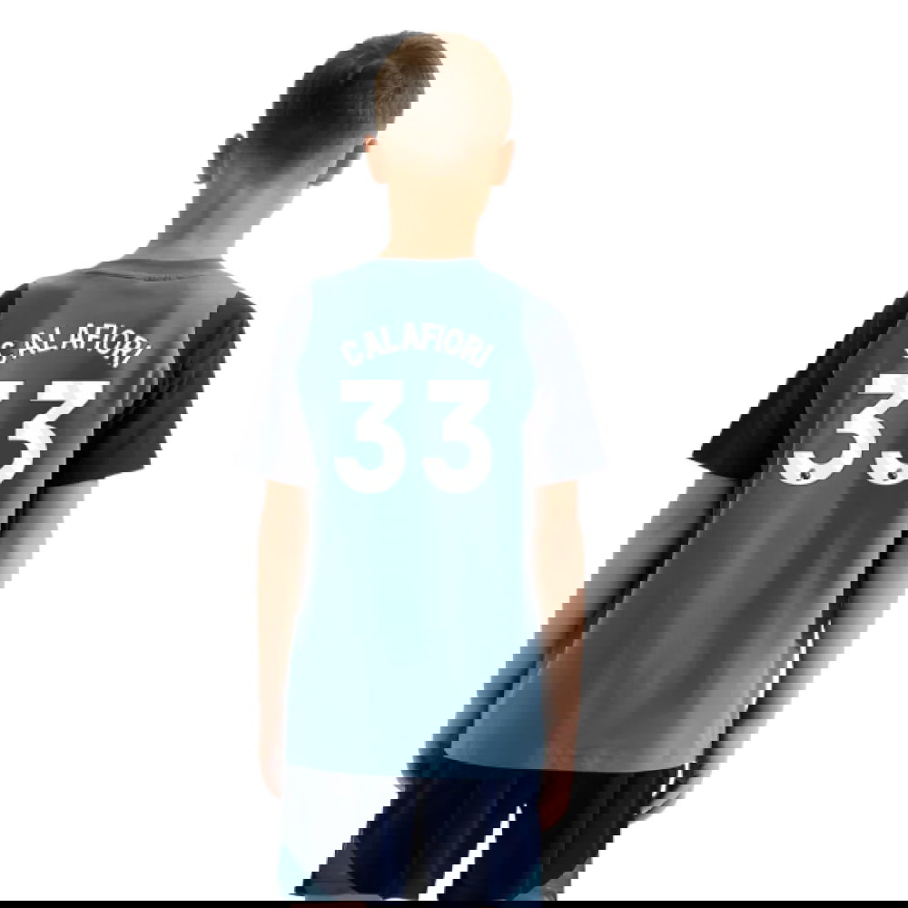 2025-2026 Arsenal Training Tee (Blanch Blue) - Kids (Calafiori 33)