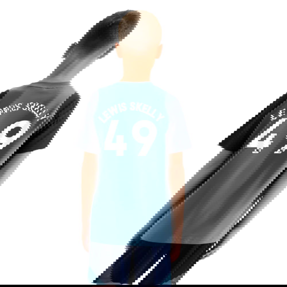 2025-2026 Arsenal Training Tee (Blanch Blue) - Kids (Lewis Skelly 49)