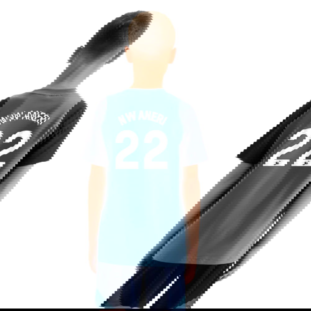 2025-2026 Arsenal Training Tee (Blanch Blue) - Kids (Nwaneri 22)