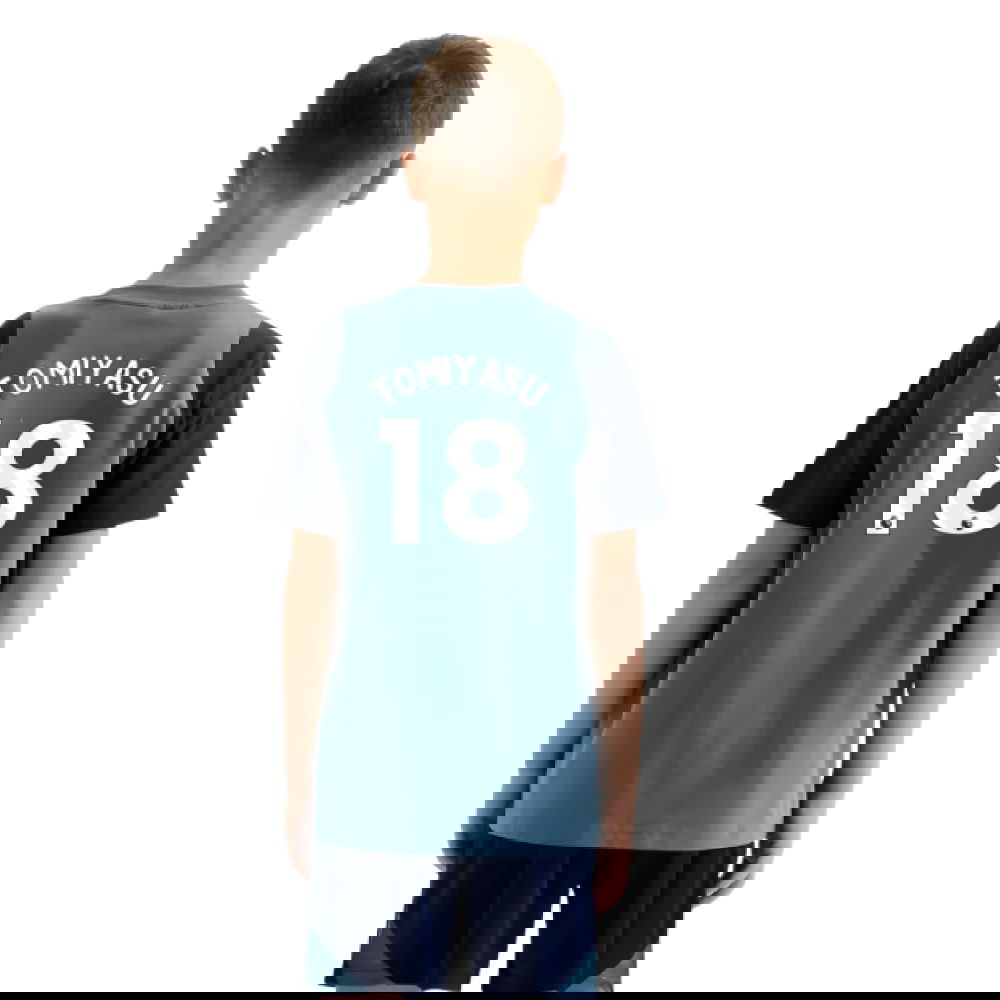 2025-2026 Arsenal Training Tee (Blanch Blue) - Kids (Tomiyasu 18)