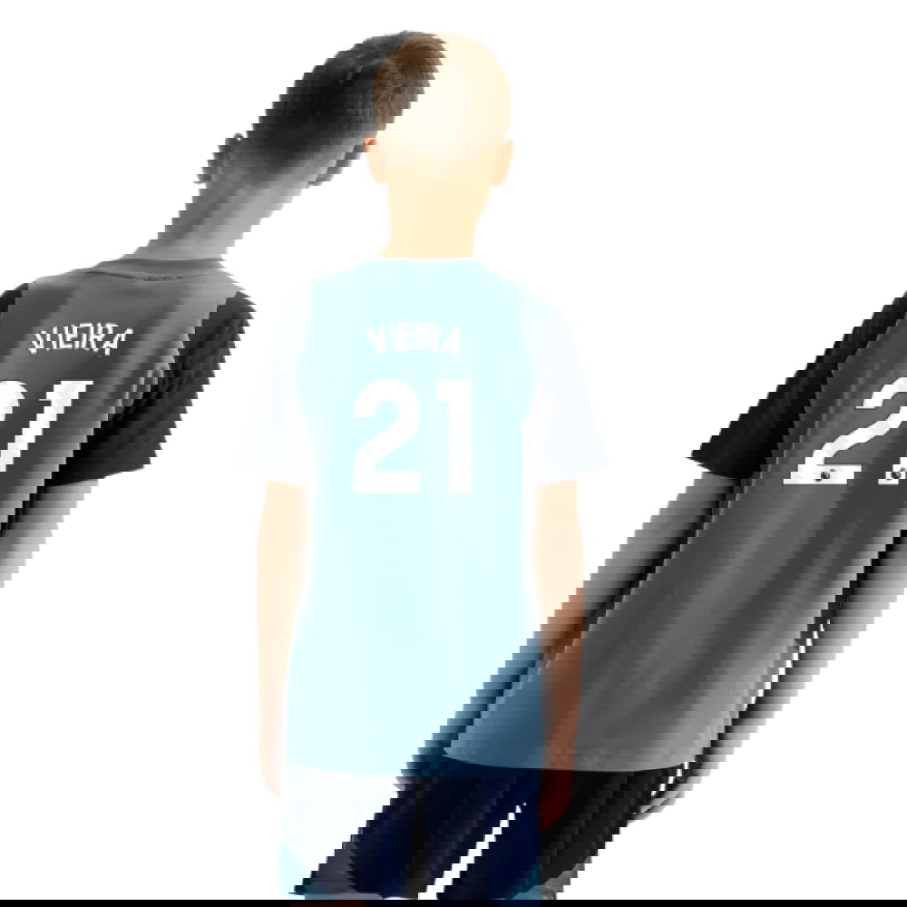 2025-2026 Arsenal Training Tee (Blanch Blue) - Kids (Vieira 21)