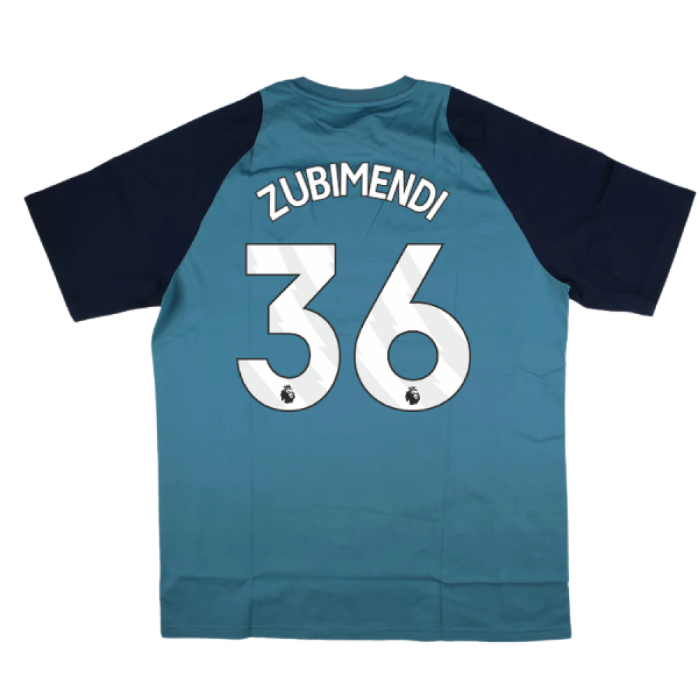 2025-2026 Arsenal Training Tee (Blanch Blue) (Zubimendi 36)