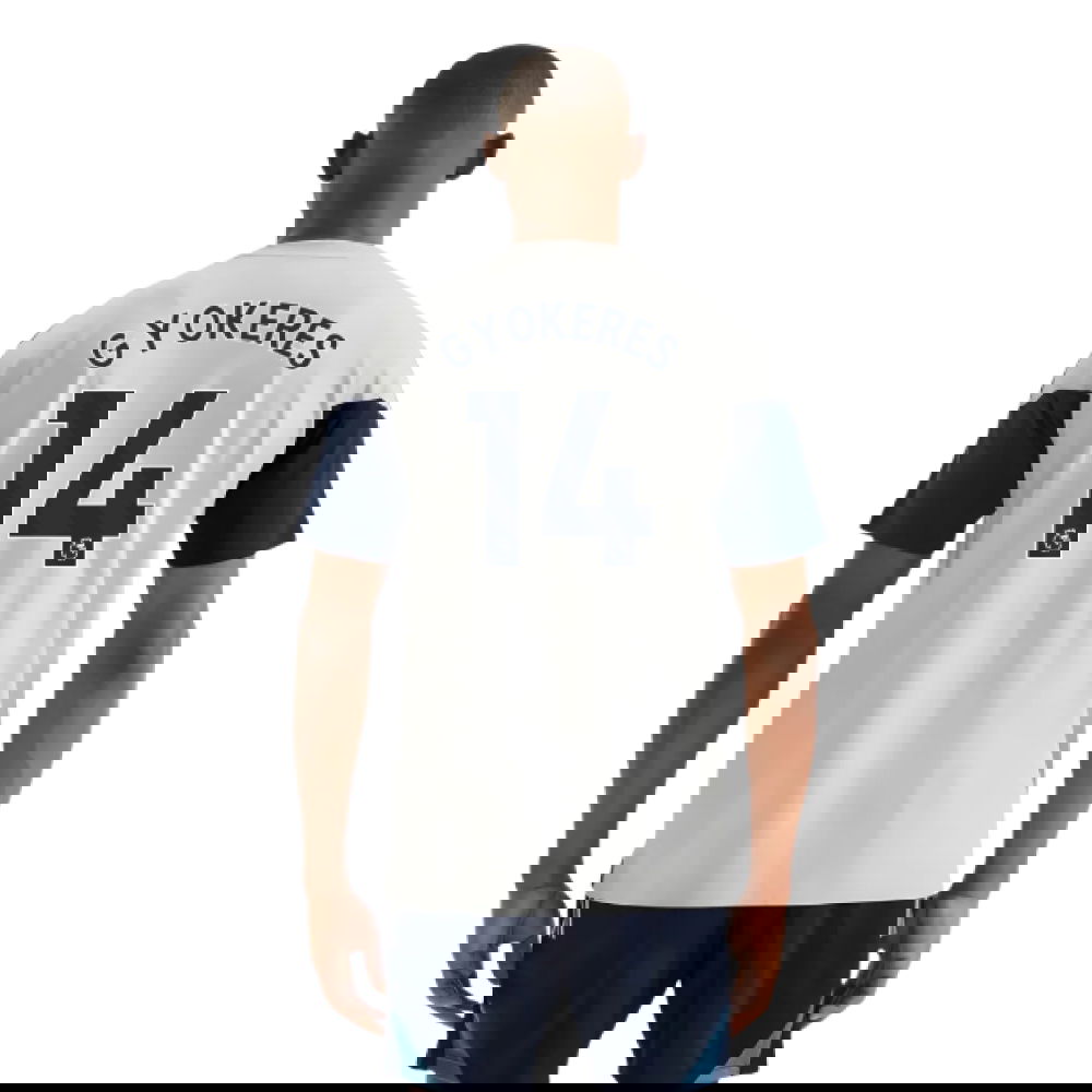 2025-2026 Arsenal Training Tee (Grey) (Gyokeres 14)