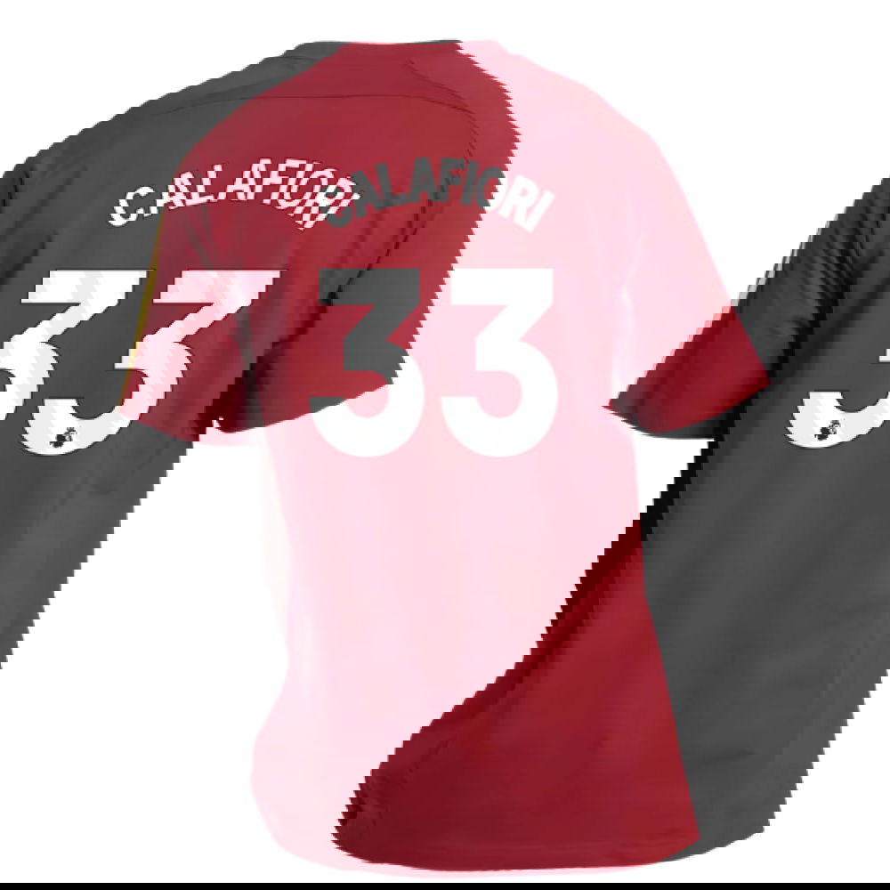 2025-2026 Arsenal UBP Tee (Noble Maroon) (Calafiori 33)