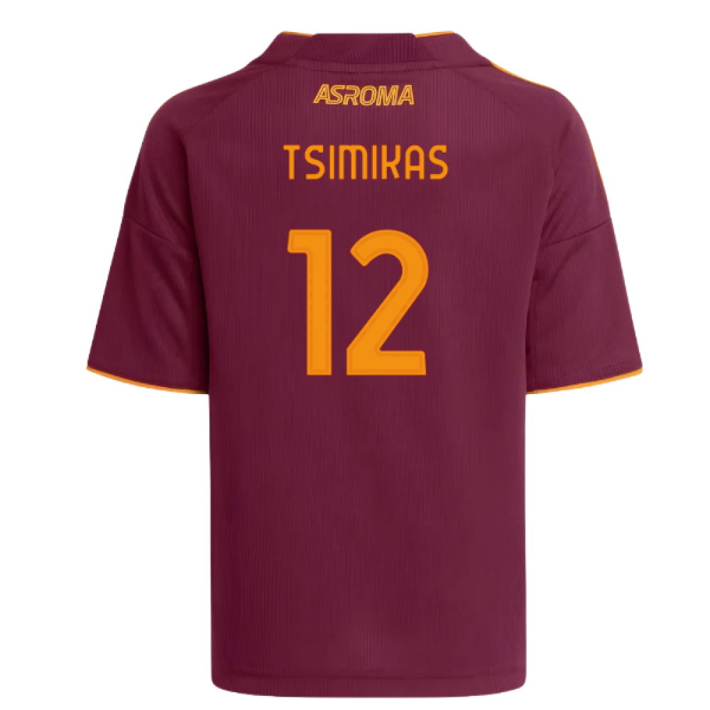 2025-2026 AS Roma Home Mini Kit (Tsimikas 12)