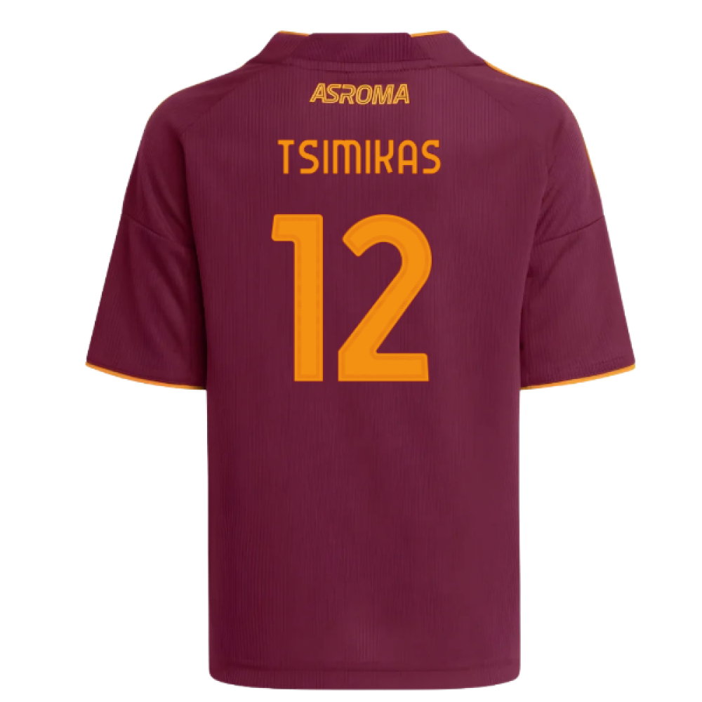 2025-2026 AS Roma Home Shirt (Kids) (Tsimikas 12)