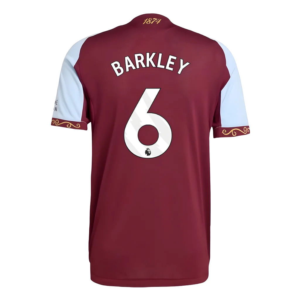 2025-2026 Aston Villa Authentic Home Shirt (Barkley 6)