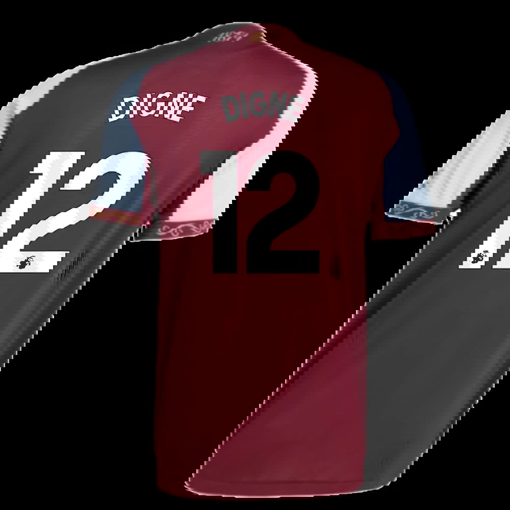 2025-2026 Aston Villa Authentic Home Shirt (Digne 12)