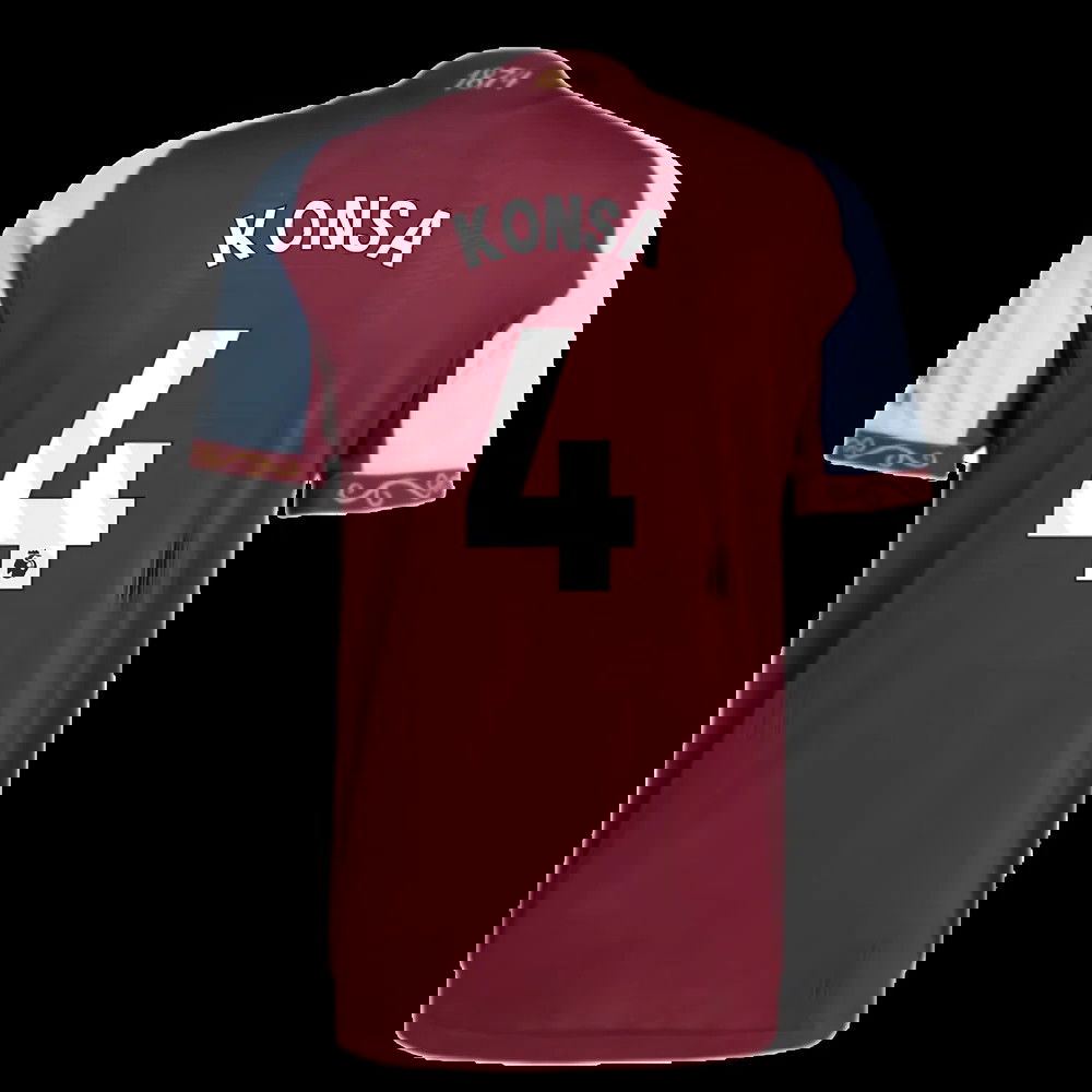 2025-2026 Aston Villa Authentic Home Shirt (Konsa 4)