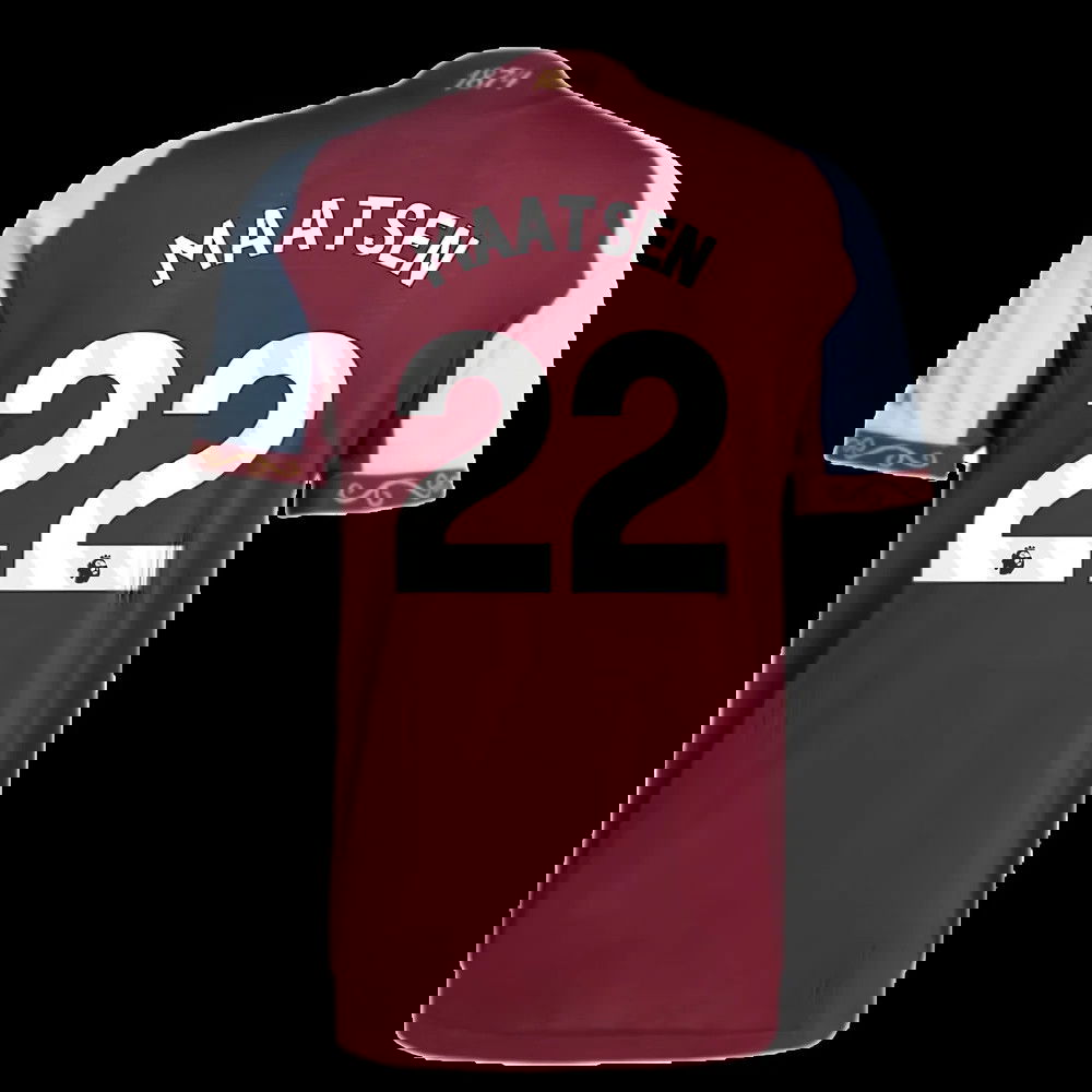 2025-2026 Aston Villa Authentic Home Shirt (Maatsen 22)
