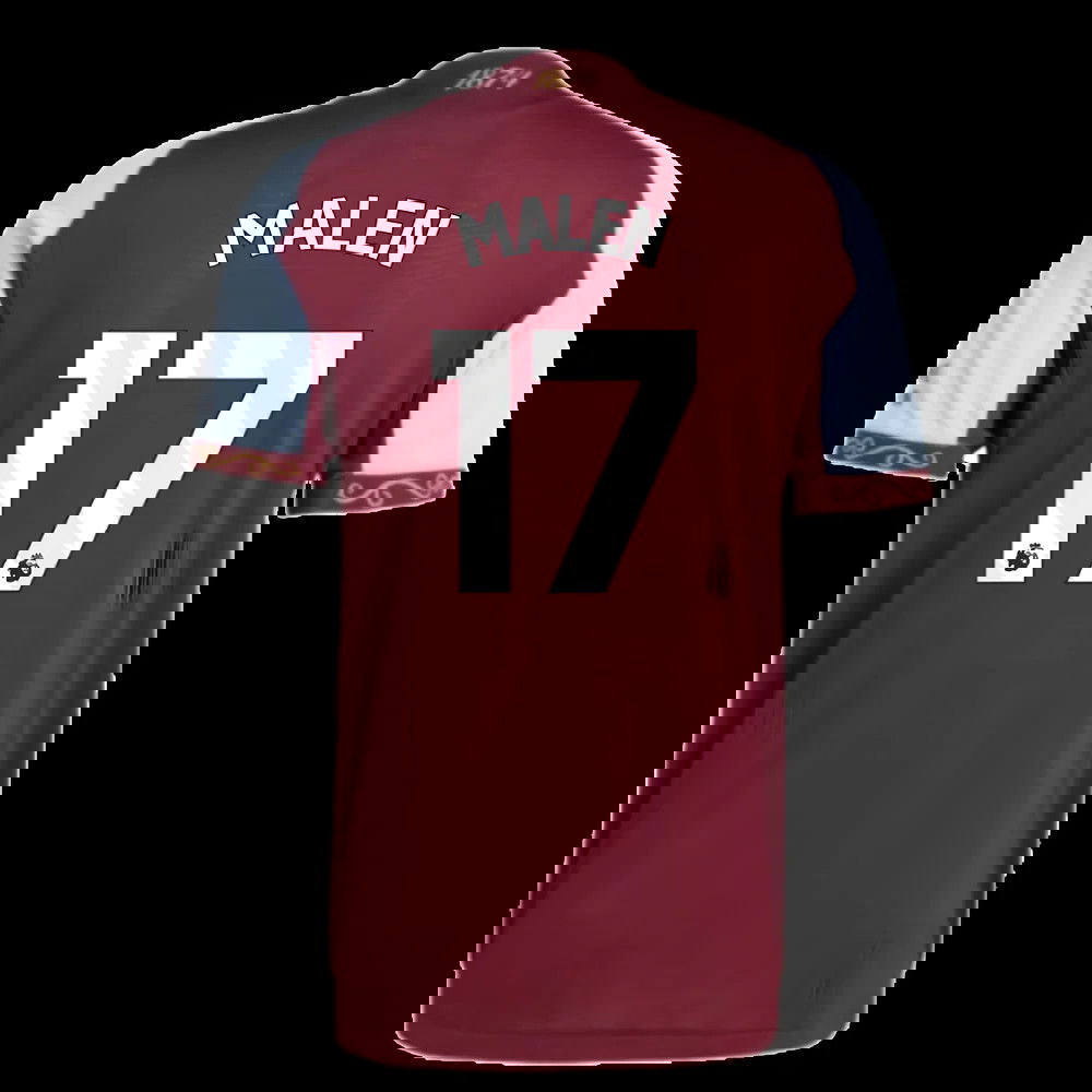 2025-2026 Aston Villa Authentic Home Shirt (Malen 17)