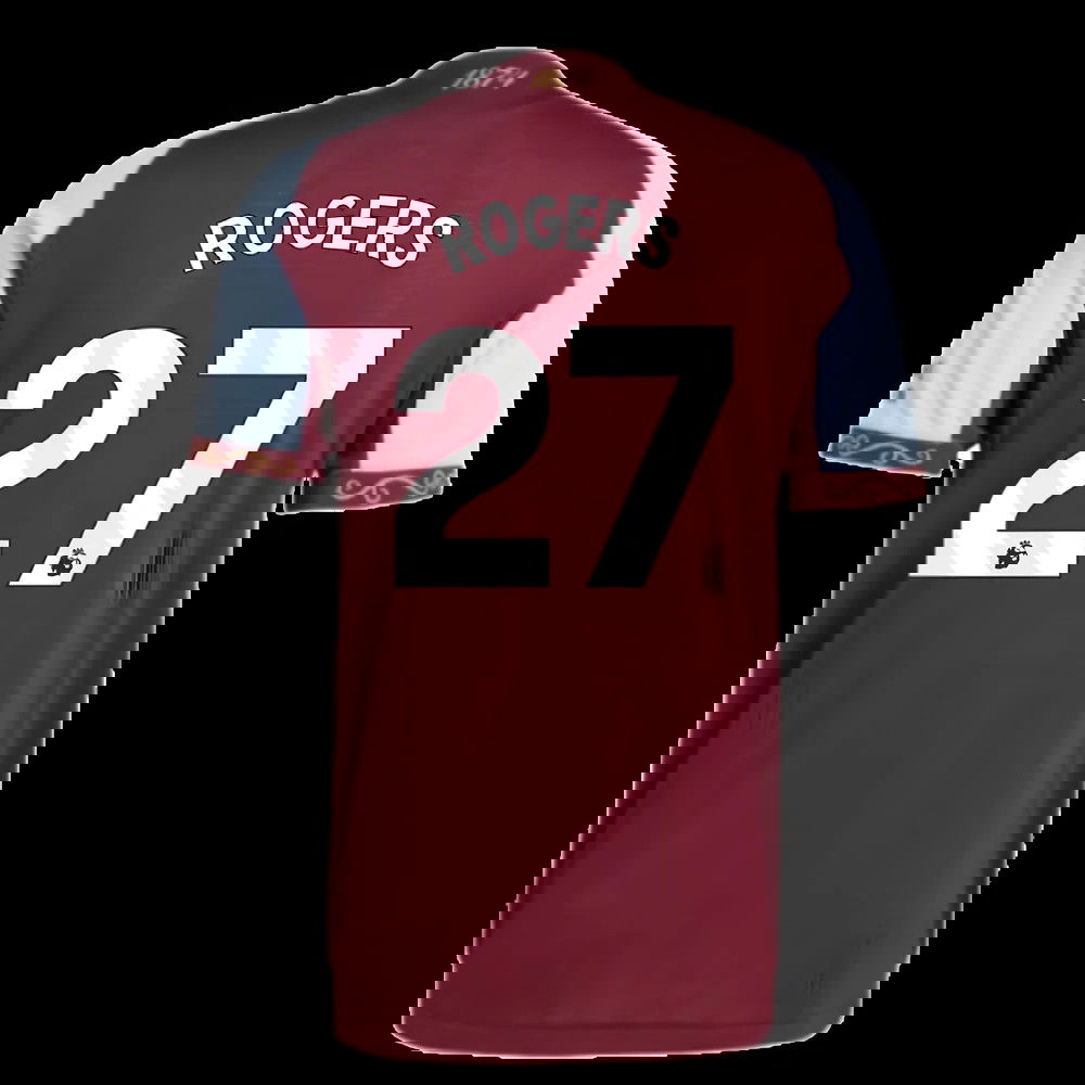 2025-2026 Aston Villa Authentic Home Shirt (Rogers 27)