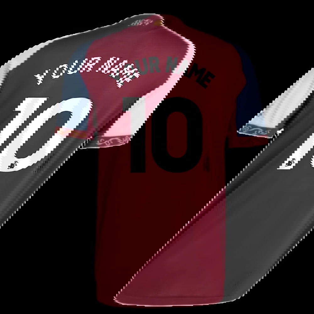 2025-2026 Aston Villa Authentic Home Shirt (Your Name)