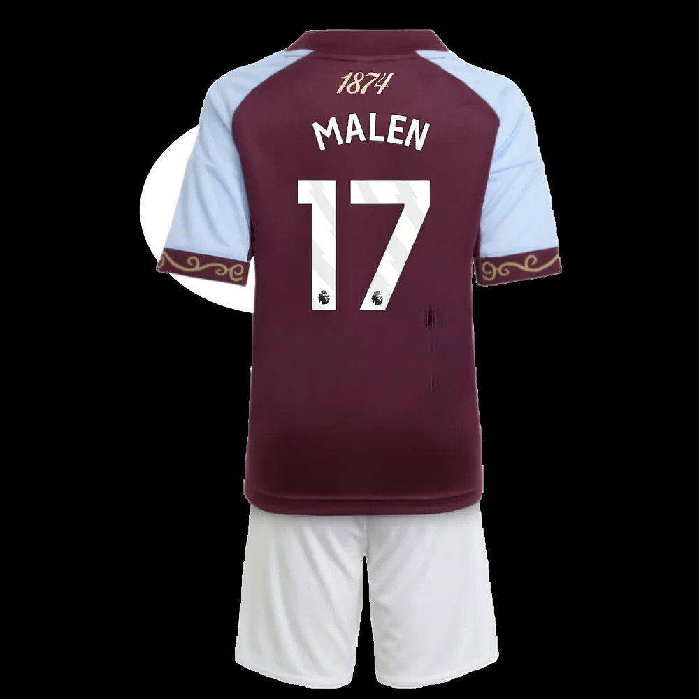 2025-2026 Aston Villa Home Mini Kit (Malen 17)