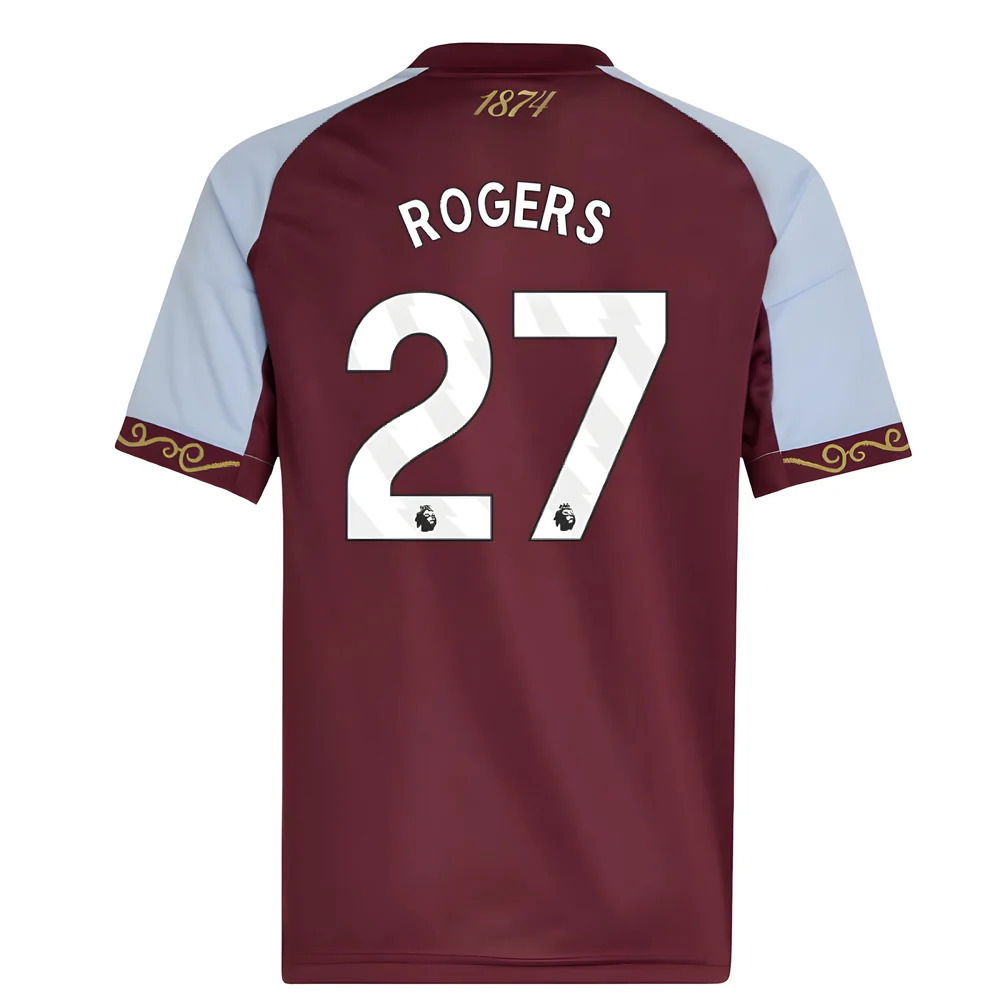 2025-2026 Aston Villa Home Shirt (Kids) (Rogers 27)