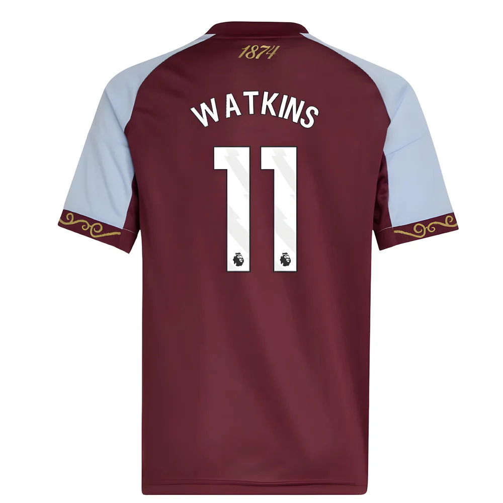 2025-2026 Aston Villa Home Shirt (Kids) (Watkins 11)