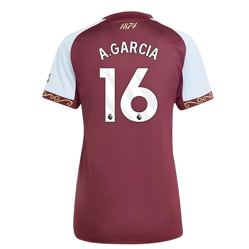 2025-2026 Aston Villa Home Shirt (Womens) (A.Garcia 16)