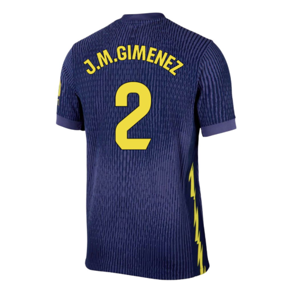 2025-2026 Atletico Madrid Authentic Away Shirt (J.M.Gimenez 2)
