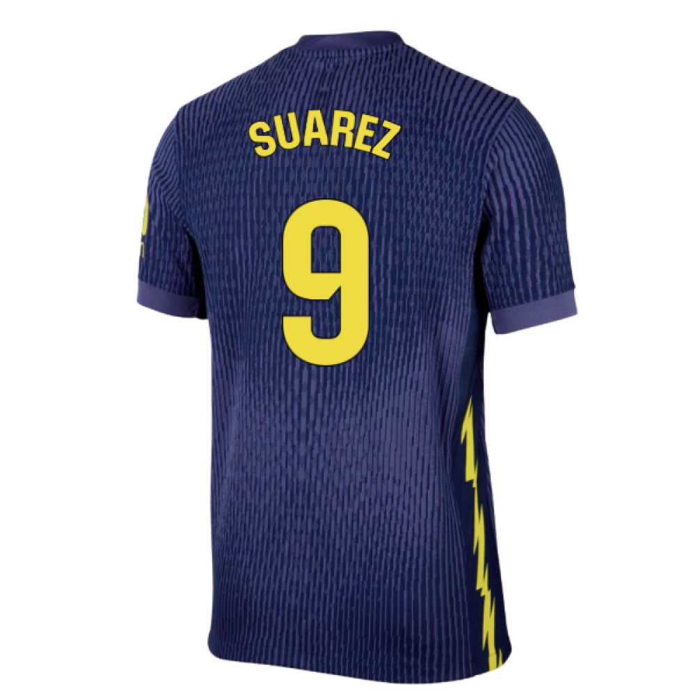 2025-2026 Atletico Madrid Authentic Away Shirt (Suarez 9)